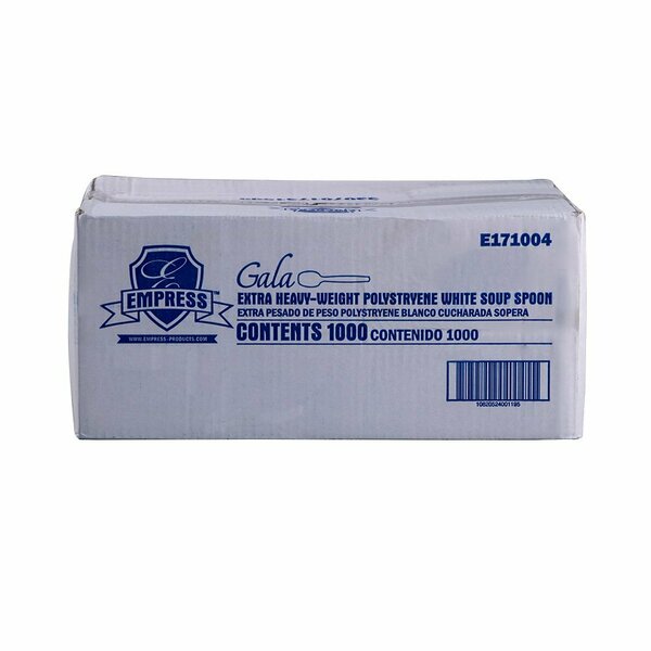 Empress Extra Heavy Weight Soupspoon PS White Dense Pack, 1000PK E171004